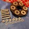 Hardyschijf met montage set hart op hart 90mm dikte 20mm v.nr. 1264100215